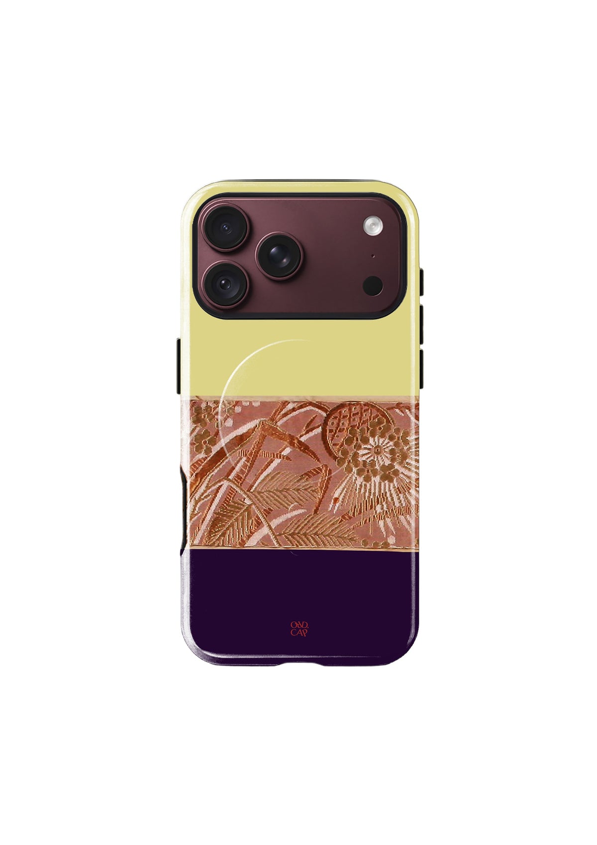 Gilt iPhone case on white background