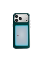Night Window deep green MagSafe iPhone case on white